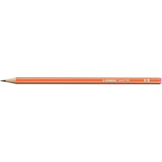 Grafitceruza, HB, hatszögletű, STABILO "Pencil 160", narancs