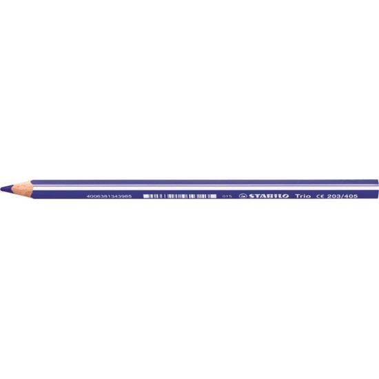 Színes ceruza, háromszögletű, vastag, STABILO "Trio", kék