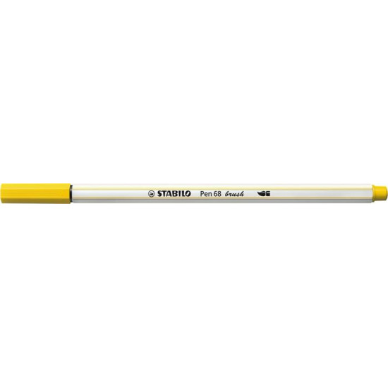 Ecsetirón, STABILO "Pen 68 brush", sárga