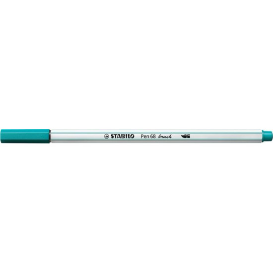 Ecsetirón, STABILO "Pen 68 brush", türkizkék