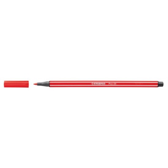 Rostirón, 1 mm, STABILO "Pen 68", kármin piros