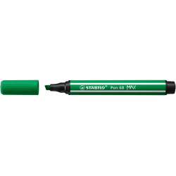 Rostirón, 1-5 mm, vágott hegy, STABILO "Pen 68 MAX", zöld