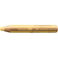 Színes ceruza, kerek, vastag, STABILO "Woody 3 in 1 Pastel", pasztell sárga Színes ceruza, kerek, vastag, STABILO "Woody 3 in 1 Pastel", pasztell sárga
