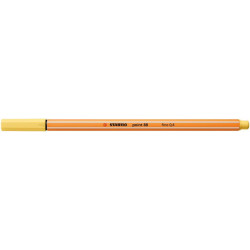 Tűfilc, 0,4 mm, STABILO "Point 88", világossárga