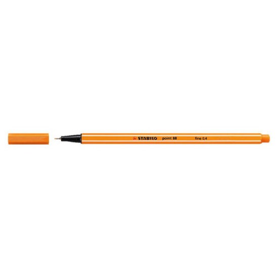 Tűfilc, 0,4 mm, STABILO "Point 88", narancssárga