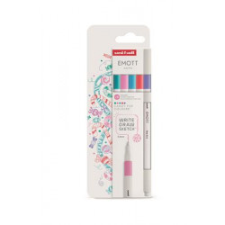 Tűfilc készlet, 0,4 mm, UNI "Emott Candy Pop", 5 különböző szín