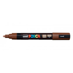 Dekormarker, 0,9-1,3 mm, UNI "Posca PC-3M", barna