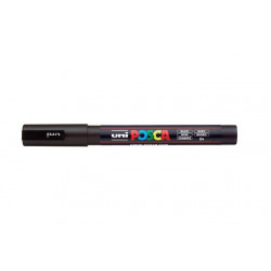 Dekormarker, 0,9-1,3 mm, UNI "Posca PC-3M", fekete
