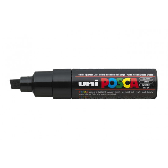 Dekormarker, 8 mm, UNI "Posca PC-8K", fekete