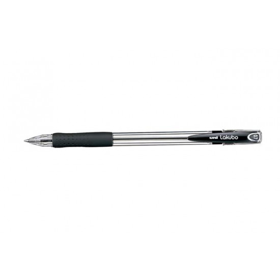 Golyóstoll, 0,3 mm, kupakos, UNI "SG-100 Lakubo", fekete