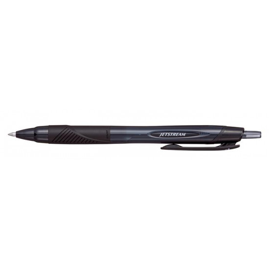 Golyóstoll, 0,35 mm, nyomógombos, fekete tolltest, UNI "SXN-157S Jetstream Sport Eco", fekete