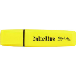 Szövegkiemelő, 1-5 mm, VICTORIA OFFICE, "ColorLine", sárga