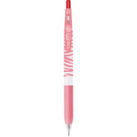 Zseléstoll, 0,33 mm, nyomógombos, csíkos test, ZEBRA "Sarasa Clip Pastel", pasztellpiros Zseléstoll, 0,33 mm, nyomógombos, csíkos test, ZEBRA "Sarasa Clip Pastel", pasztellpiros