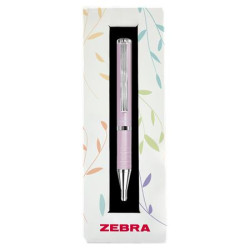 Golyóstoll, 0,24 mm, teleszkópos, babarózsaszín tolltest, ZEBRA "SL-F1", kék Golyóstoll, 0,24 mm, teleszkópos, babarózsaszín tolltest, ZEBRA "SL-F1", kék