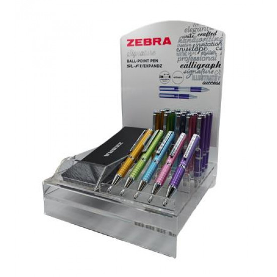 Golyóstoll display, 0,24 mm, teleszkópos, ZEBRA "SL-F1", kék, világos színek Golyóstoll display, 0,24 mm, teleszkópos, ZEBRA "SL-F1", kék, világos színek