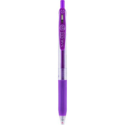 Zseléstoll, 0,33 mm, nyomógombos, ZEBRA "Sarasa Clip", lila