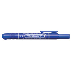 Alkoholos marker, 1,3 mm, nyomógombos, ZEBRA "Mckie Retractable", kék Alkoholos marker, 1,3 mm, nyomógombos, ZEBRA "Mckie Retractable", kék