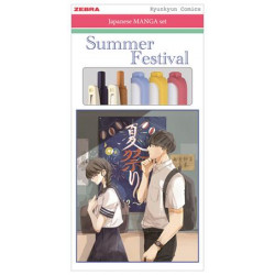 Írószer készlet, ZEBRA "Magna Set, Summer Festival", 5 darabos