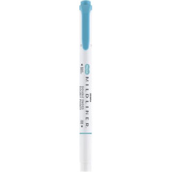 Szövegkiemelő, 1,0/3,5 mm, kétvégű, ZEBRA "Mildliner Warm", füstkék