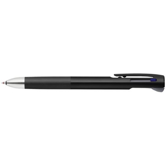 Multifunkciós golyóstoll, 0,24 mm, kétszínű + nyomósirón, 0,5 mm, fekete tolltest, ZEBRA "Blen"