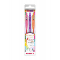 Zseléstoll készlet, 0,25 mm, nyomógombos, ZEBRA "Sarasa Clip Sunset", 3 különböző szín Zseléstoll készlet, 0,25 mm, nyomógombos, ZEBRA "Sarasa Clip Sunset", 3 különböző szín