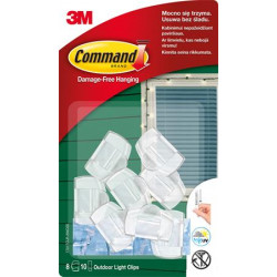 Kábelvezető akasztó,  ragasztócsíkkal, 8 db,  3M SCOTCH "Command™" Kábelvezető akasztó,  ragasztócsíkkal, 8 db,  3M SCOTCH "Command™"