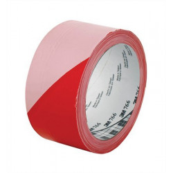 Ipari jelzőszalag, 50mm x 33m, 3M, piros-fehér Ipari jelzőszalag, 50mm x 33m, 3M, piros-fehér