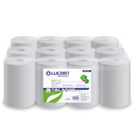 Kéztörlő, tekercses, 2 rétegű, LUCART, "Eco", fehér Kéztörlő, tekercses, 2 rétegű, LUCART, "Eco", fehér