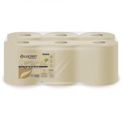 Kéztörlő, tekercses, 2 rétegű, LUCART "L-One Maxi 450", havanna barna