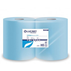 Törlőkendő, tekercses, 3 rétegű, LUCART, "Strong Blue 3500" kék