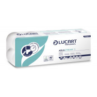 Toalettpapír, 2 rétegű, kistekercses, 22 m, LUCART "Aquastream 10" Toalettpapír, 2 rétegű, kistekercses, 22 m, LUCART "Aquastream 10"