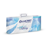 Toalettpapír, 3 rétegű, kistekercses, 10 tekercs, LUCART "Soft and Strong", fehér Toalettpapír, 3 rétegű, kistekercses, 10 tekercs, LUCART "Soft and Strong", fehér