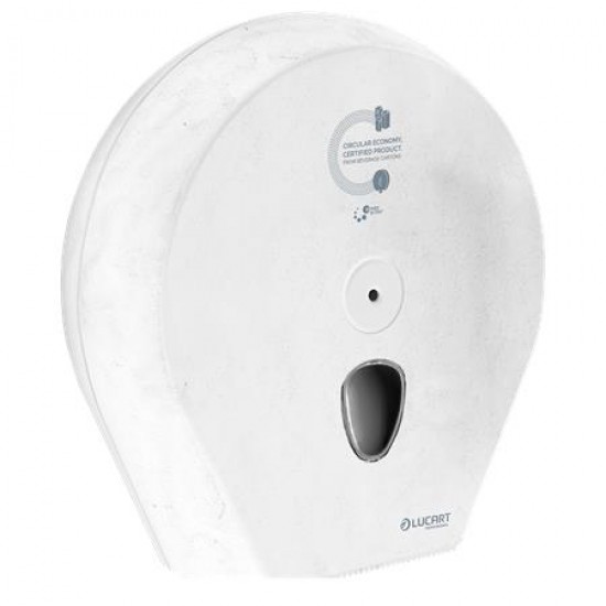 Toalettpapír adagoló, 33,5x33,5x12,8 cm, LUCART "EcoNatural", fehér