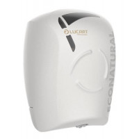 Toalettpapír adagoló, 26,4x20,2x20,2 cm, LUCART "EcoNatural Flow", fehér Toalettpapír adagoló, 26,4x20,2x20,2 cm, LUCART "EcoNatural Flow", fehér