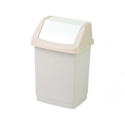 Billenős szemetes, 50 l, CURVER "Click-It", szavanna