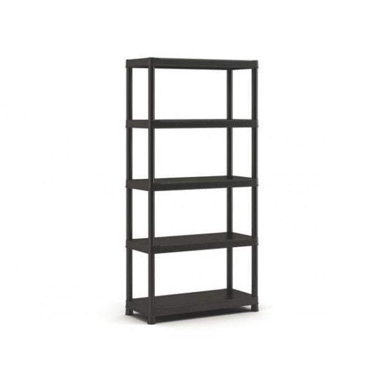 Polcrendszer, 5 polccal, 90 cm, KETER "Plus Shelf"