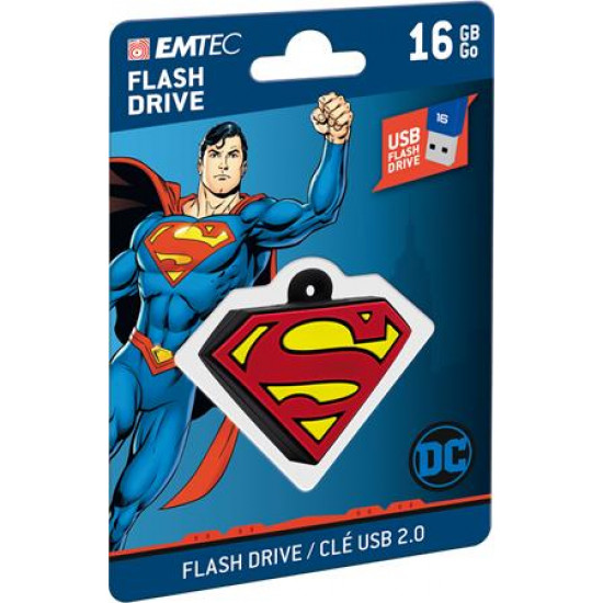 Pendrive, 16GB, USB 2.0, EMTEC "DC Superman"