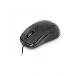 Egér, vezetékes, optikai, közepes méret, USB, URBAN FACTORY "Big Crazy", fekete