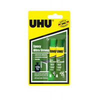 Ragasztó, erős, kétkomponensű, 2x10 ml, UHU "Epoxy Ultra Strong" Ragasztó, erős, kétkomponensű, 2x10 ml, UHU "Epoxy Ultra Strong"