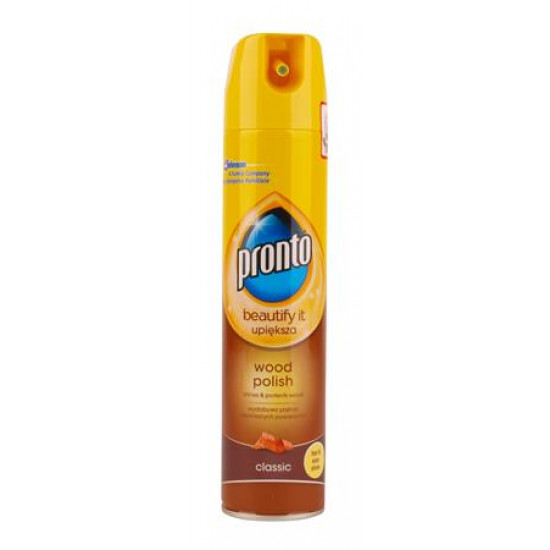 Felülettisztító, spray, 0,25 l, PRONTO "Classic Wood"