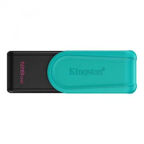 Pendrive, 128GB, USB 3.2 Gen1, KINGSTON "DataTraveler Exodia S", fekete-türkiz
