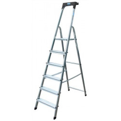 Állólétra, 6 lépcsőfokos, alumínium, KRAUSE "Safety" Állólétra, 6 lépcsőfokos, alumínium, KRAUSE "Safety"