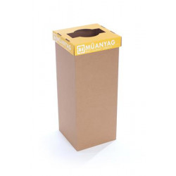 Szelektív hulladékgyűjtő, újrahasznosított, 60 l, RECOBIN "Office", sárga Szelektív hulladékgyűjtő, újrahasznosított, 60 l, RECOBIN "Office", sárga