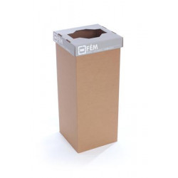 Szelektív hulladékgyűjtő, újrahasznosított, 60 l, RECOBIN "Office", szürke Szelektív hulladékgyűjtő, újrahasznosított, 60 l, RECOBIN "Office", szürke