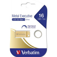 Pendrive, 16GB, USB 3.0, VERBATIM "Executive Metal" arany Pendrive, 16GB, USB 3.0, VERBATIM "Executive Metal" arany