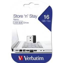 Pendrive, 16GB, USB 2.0, 10/3MB/sec, VERBATIM "Nano" Pendrive, 16GB, USB 2.0, 10/3MB/sec, VERBATIM "Nano"