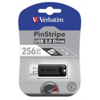 Pendrive, 256GB, USB 3.0, VERBATIM "Pinstripe", fekete Pendrive, 256GB, USB 3.0, VERBATIM "Pinstripe", fekete