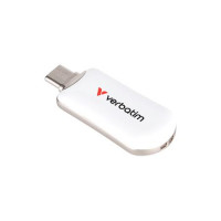 Pendrive, 512GB, USB-C 3.2 Gen1, VERBATIM "Plectra", fehér Pendrive, 512GB, USB-C 3.2 Gen1, VERBATIM "Plectra", fehér