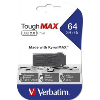 Pendrive, 64GB, USB 2.0, extra ellenálló, VERBATIM "ToughMAX", fekete Pendrive, 64GB, USB 2.0, extra ellenálló, VERBATIM "ToughMAX", fekete