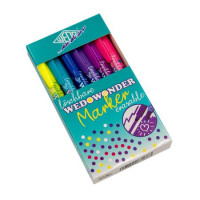 Filctoll készlet, 2-3 mm, törölhető, kétvégű, WEDO, "Wedowonder", 6 különböző szín Filctoll készlet, 2-3 mm, törölhető, kétvégű, WEDO, "Wedowonder", 6 különböző szín